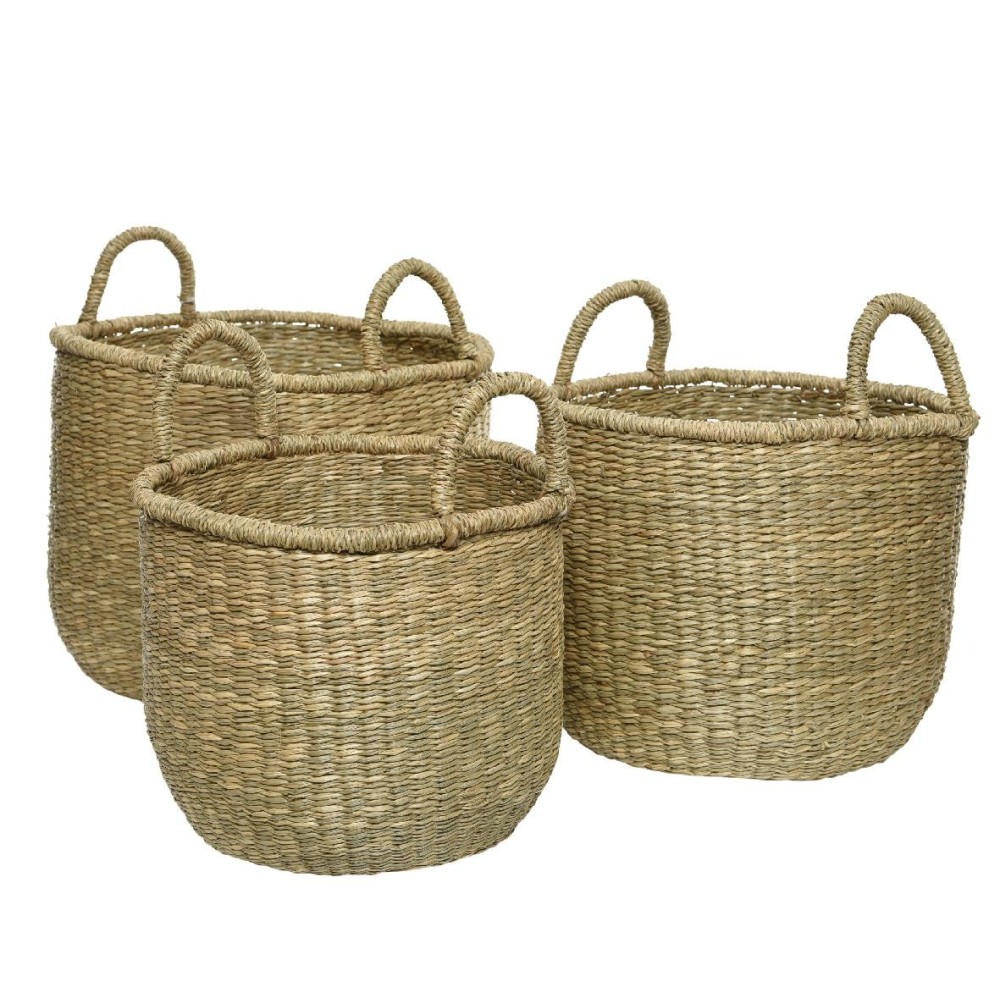 SET 3 CESTI NATURAL CON MANICI